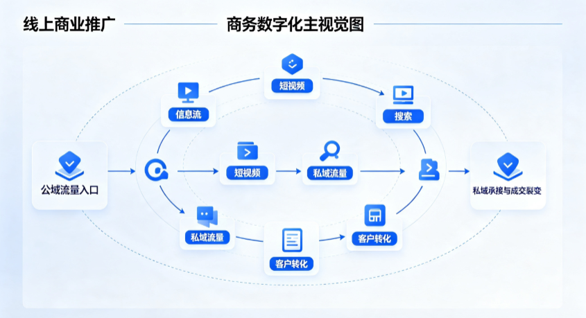 松原线上商业推广怎么做？全域流量闭环搭建与低成本转化实战指南
